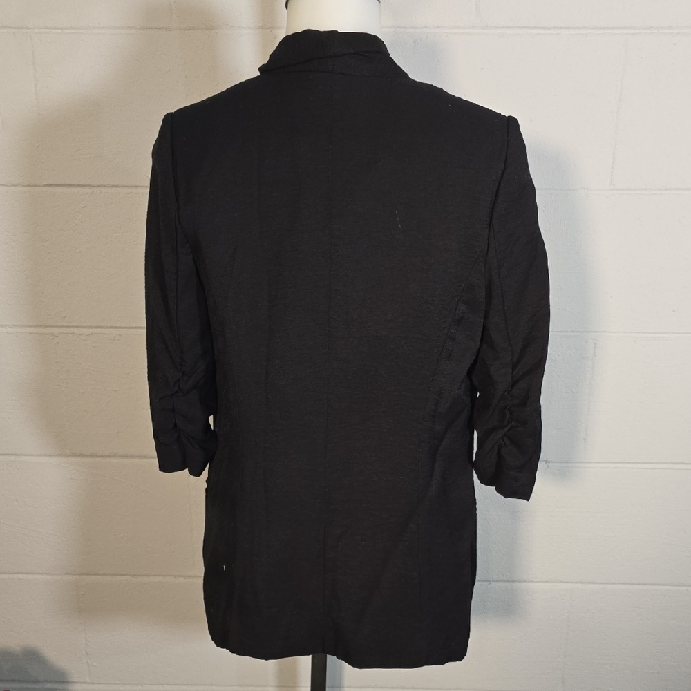 Black Open Front Cardigan - Picture 6 of 9